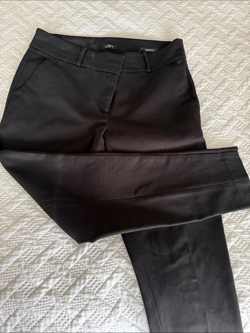 LOFT Black Tailored Ponte Pants